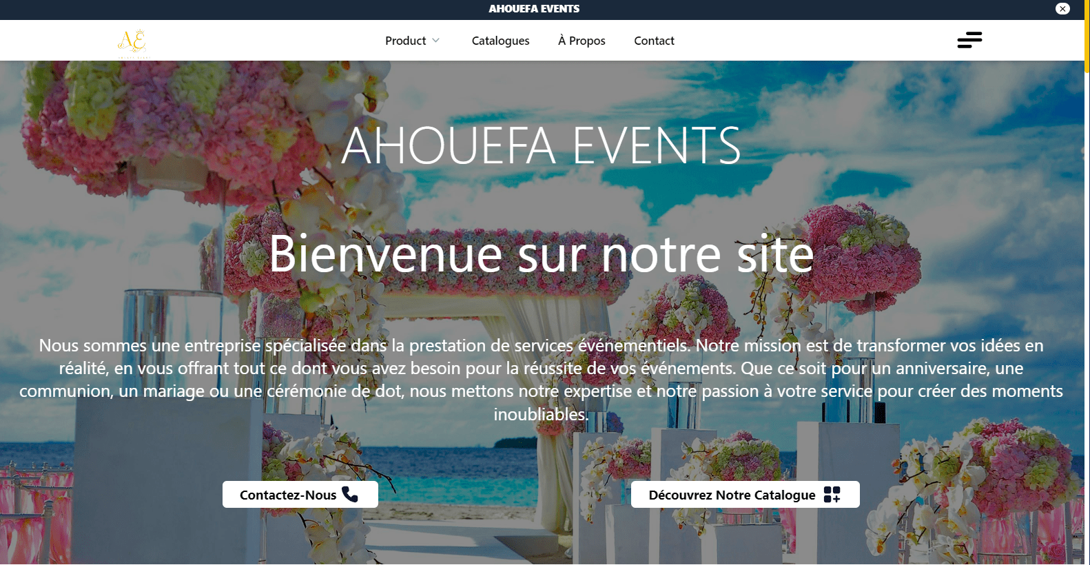 ahouefa-events site image